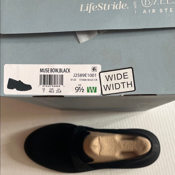 Life Stride Black Mesh Slip-On Loafers - Picture 5 of 7